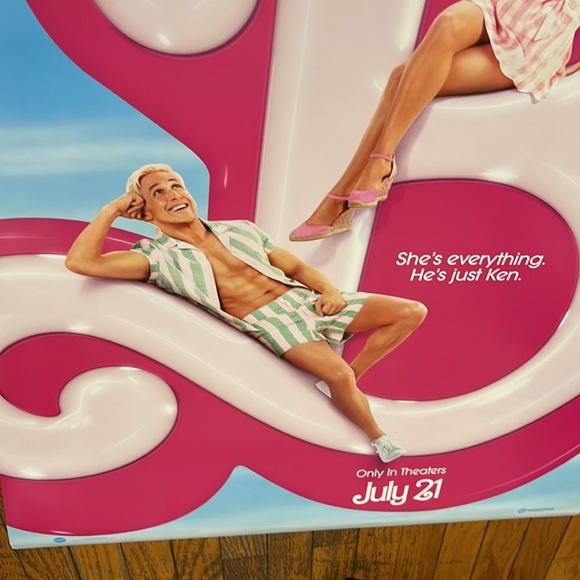 BARBIE World Double Sided DS Official Movie poster 27x40 ‘ Im Just Ken ‘ - Picture 7 of 9
